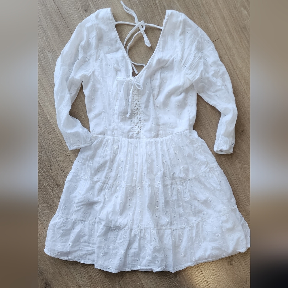 Hollister white cute dress